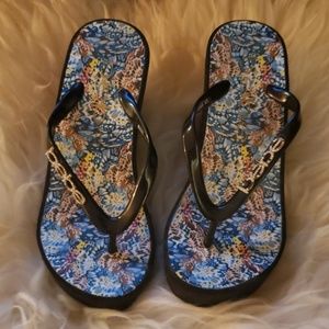 Bebe Wedge Thong Sandal